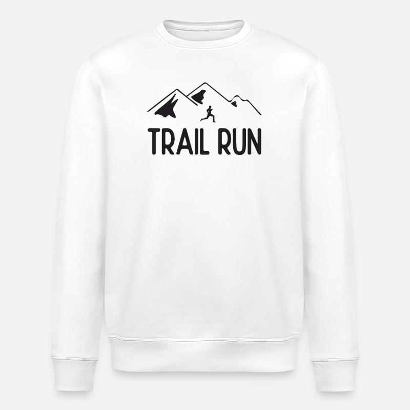 Course de sentier - Sweat bio ROLLER Stanley/Stella Unisexe - blanc