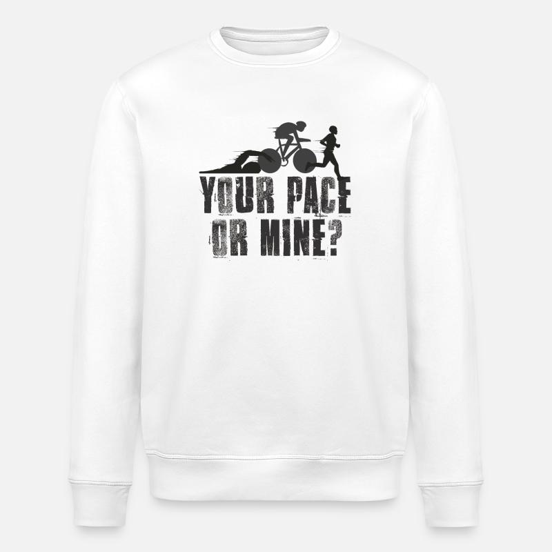 Votre rythme ou mon triathlon - Sweat bio ROLLER Stanley/Stella Unisexe - blanc