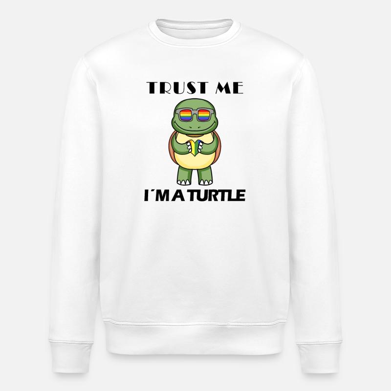 Turtle - Stanley/Stella ROLLER Unisex Organic Sweatshirt - white