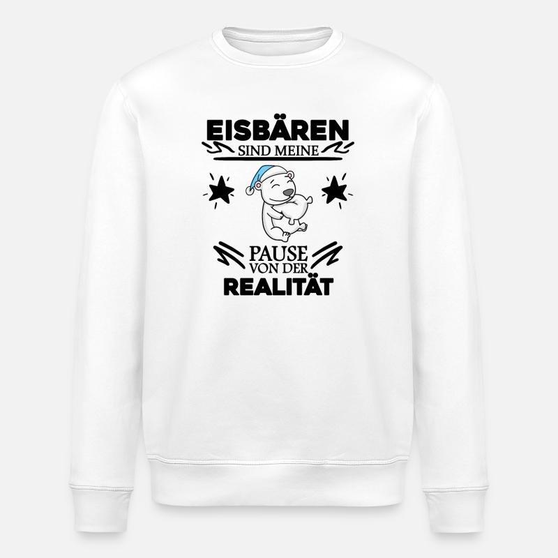 Eisbär - Stanley/Stella Unisex Bio-Sweatshirt ROLLER - Weiß