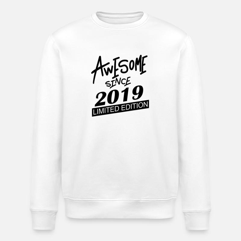 2019 - Millésime 2019 - Sweat bio ROLLER Stanley/Stella Unisexe - blanc
