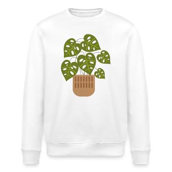 plant - Stanley/Stella ROLLER Unisex Organic Sweatshirt - white - Front - Nik (191cm)