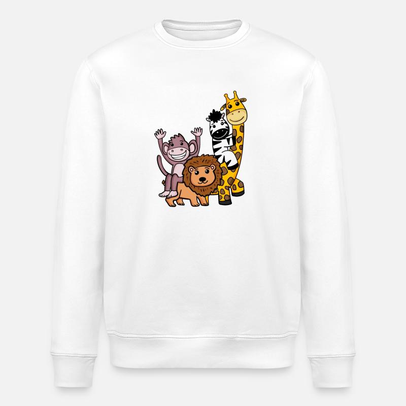 Animaux mignons - Sweat bio ROLLER Stanley/Stella Unisexe - blanc