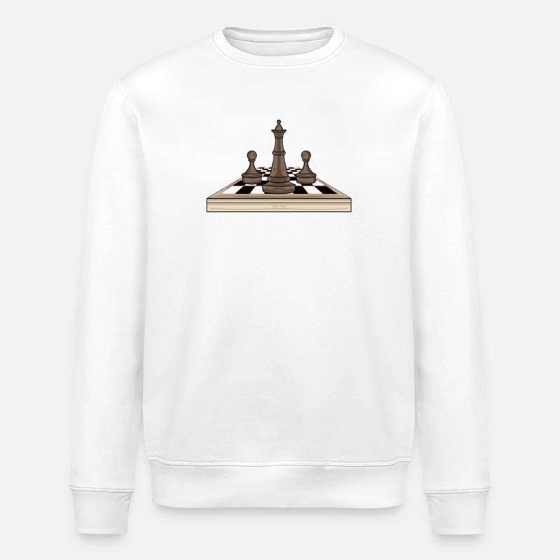 Échiquier - Sweat bio ROLLER Stanley/Stella Unisexe - blanc