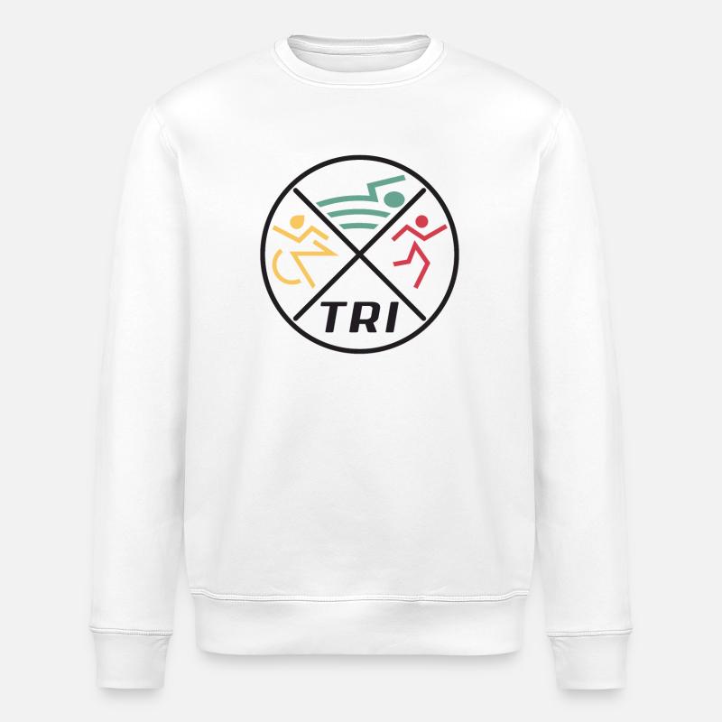 Frauen Triathlon - Stanley/Stella Unisex Bio-Sweatshirt ROLLER - Weiß