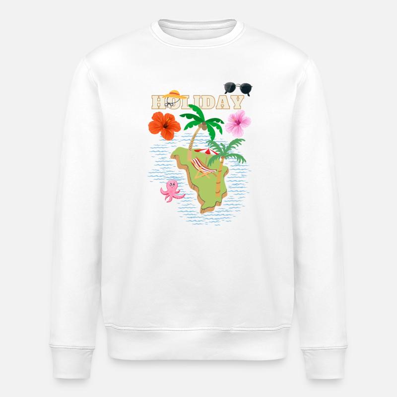 Holiday Design ART - Stanley/Stella Unisex Bio-Sweatshirt ROLLER - Weiß