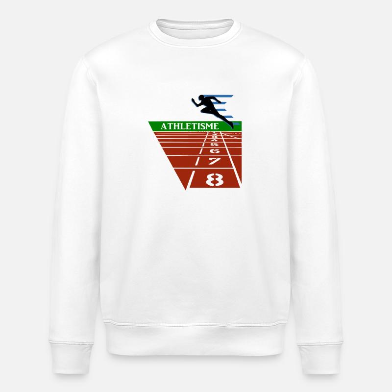 Leichtathletik - Stanley/Stella Unisex Bio-Sweatshirt ROLLER - Weiß