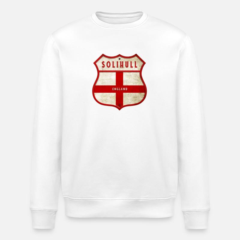 Armoiries de Solihull (Angleterre) - Sweat bio ROLLER Stanley/Stella Unisexe - blanc