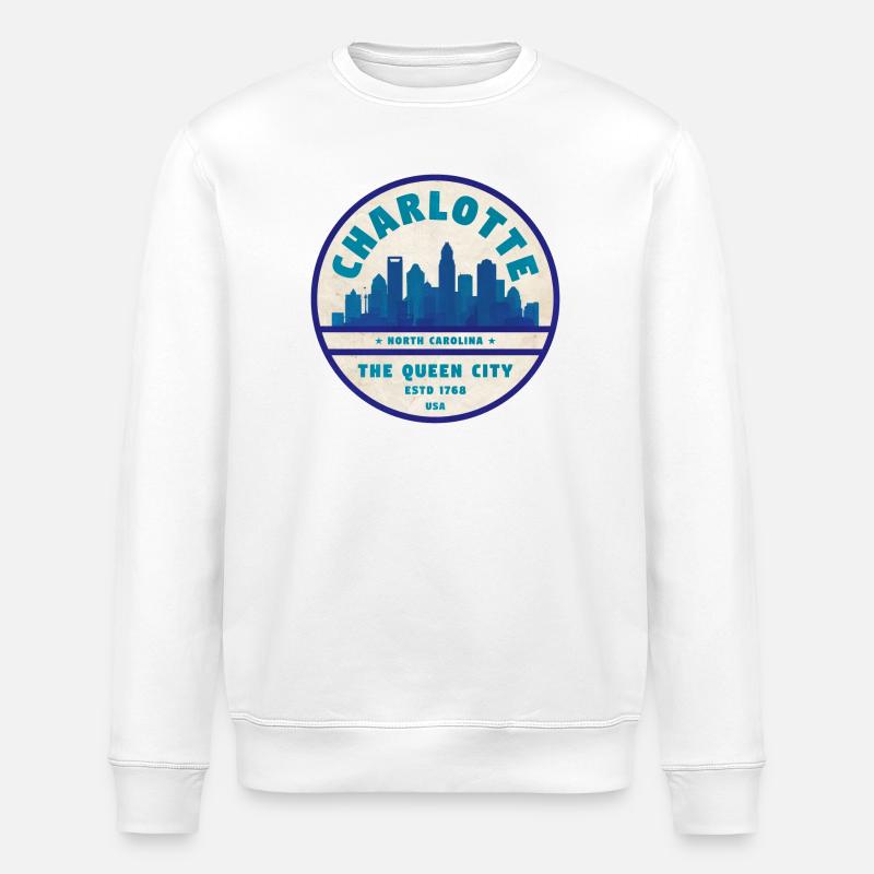 Charlotte États-Unis - Sweat bio ROLLER Stanley/Stella Unisexe - blanc