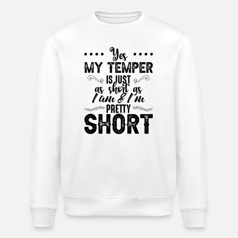 Verzierte Ecke Schnörkel Lorbeer - Stanley/Stella Unisex Bio-Sweatshirt ROLLER - Weiß