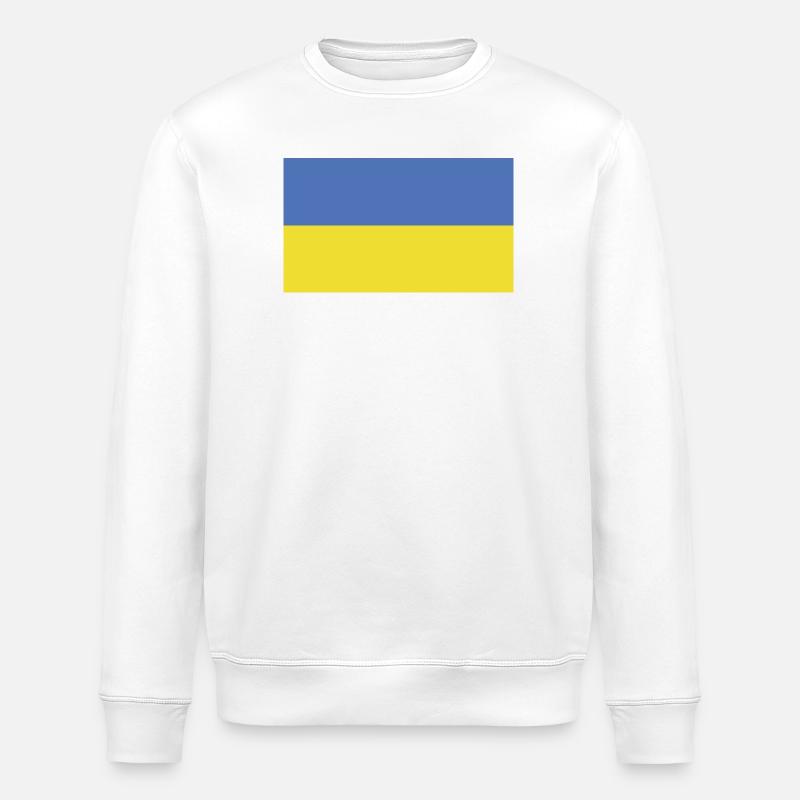 Drapeau de l’Ukraine - Sweat bio ROLLER Stanley/Stella Unisexe - blanc