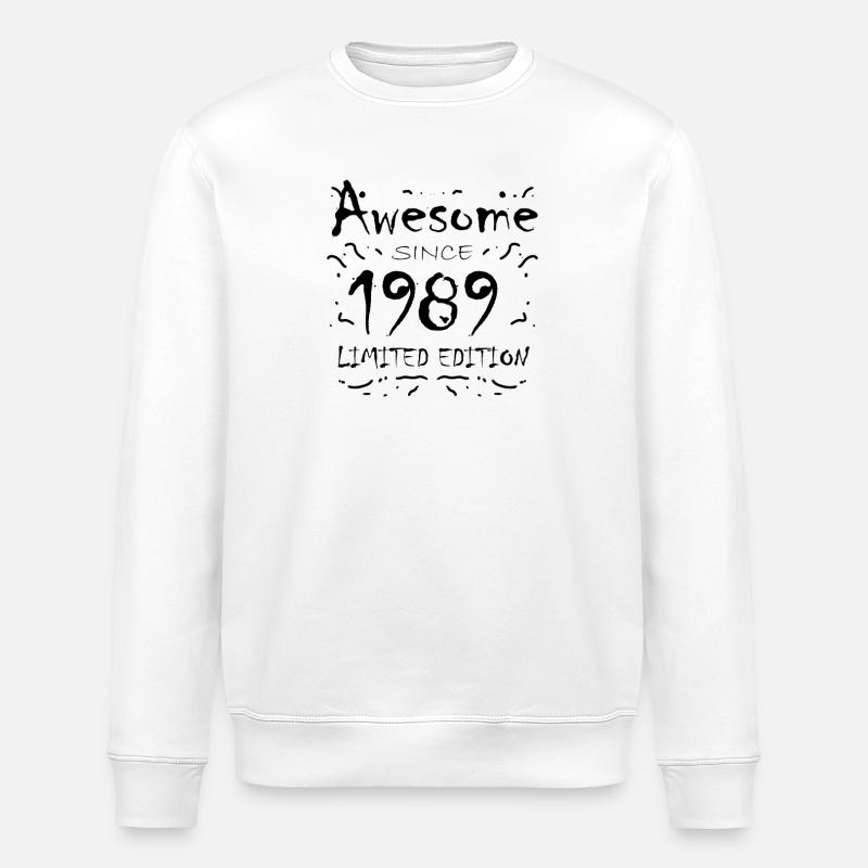 1989 - Né en 1989 - Sweat bio ROLLER Stanley/Stella Unisexe - blanc