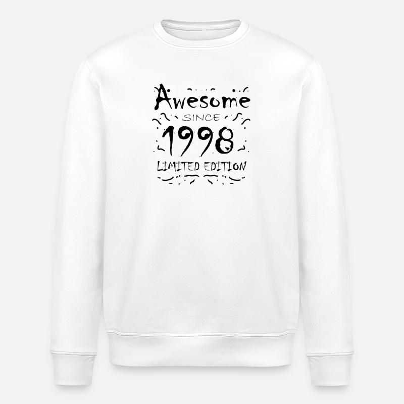 1998 - Born 1998 - Stanley/Stella ROLLER Unisex Organic Sweatshirt - white
