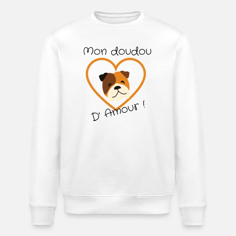 mon doudou d' amour - Sweat bio ROLLER Stanley/Stella Unisexe - blanc