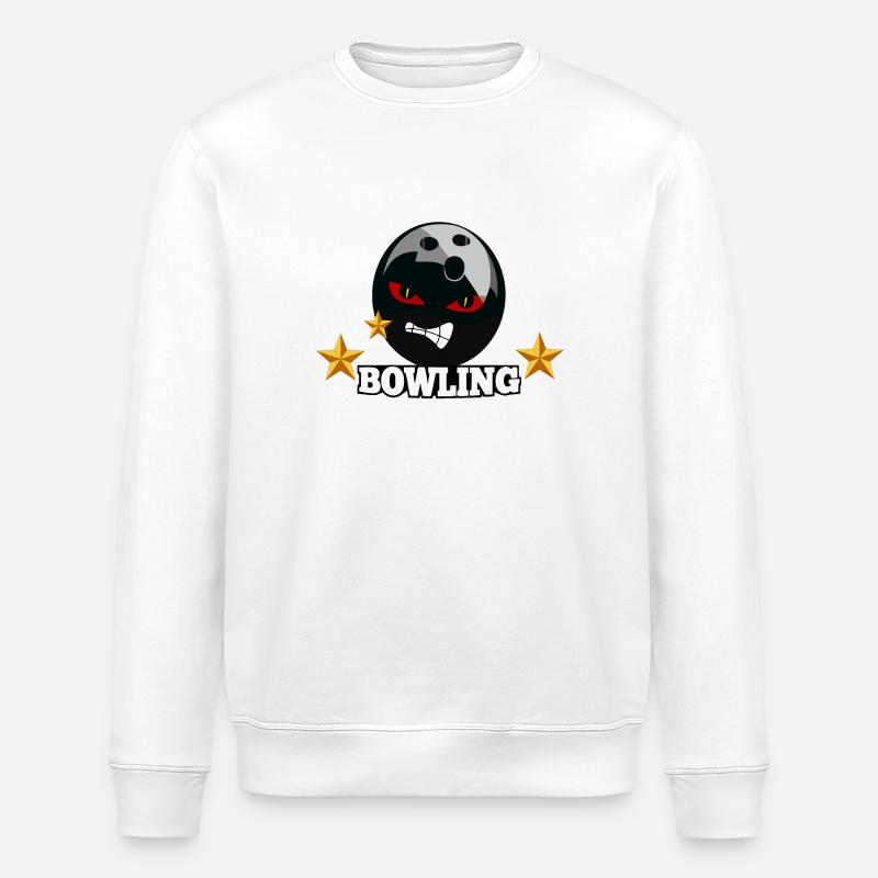 Bowling - Stanley/Stella ROLLER Unisex Organic Sweatshirt - white
