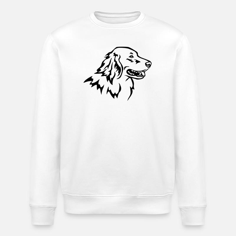 Tête de Hovawart - Sweat bio ROLLER Stanley/Stella Unisexe - blanc