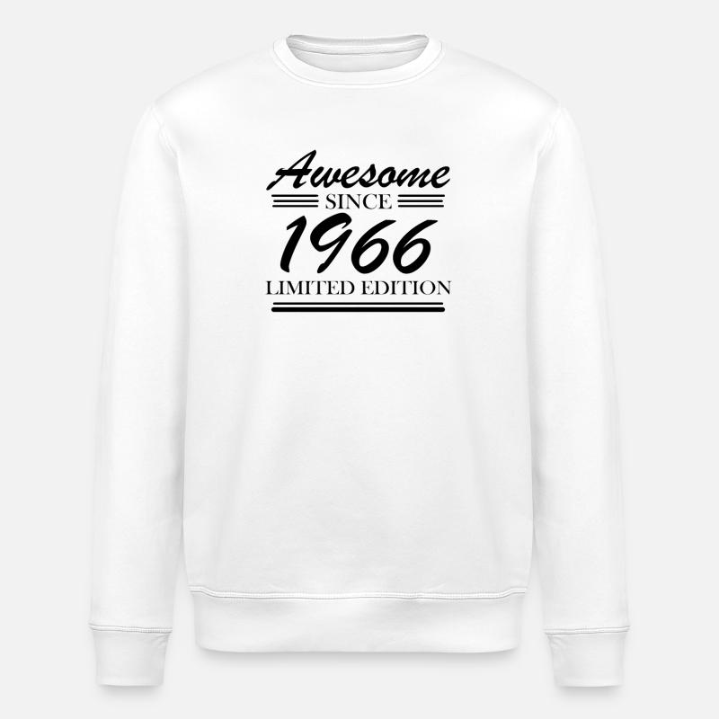 1966 - Born 1966 - Stanley/Stella ROLLER Unisex Organic Sweatshirt - white