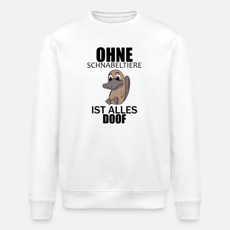 Schnabeltier - Stanley/Stella Unisex Bio-Sweatshirt ROLLER - Weiß