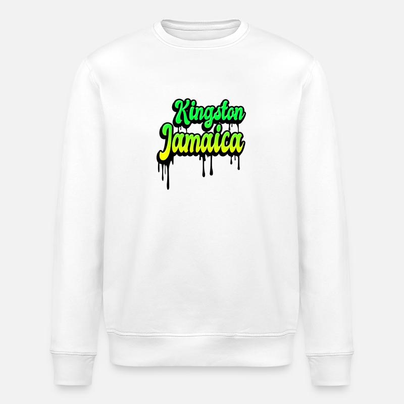 Kingston Jamaica Design - Sweat bio ROLLER Stanley/Stella Unisexe - blanc