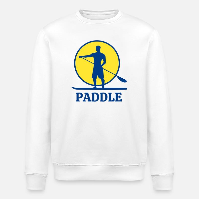 paddle, fan de paddle, stand up - Sweat bio ROLLER Stanley/Stella Unisexe - blanc