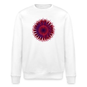 Fleur vectorielle - Sweat bio ROLLER Stanley/Stella Unisexe - blanc - Devant - Nik (191cm)