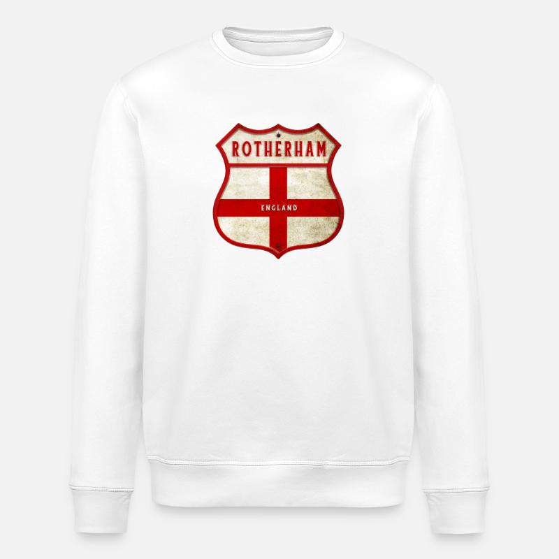Rotherham, Angleterre, Wappen - Sweat bio ROLLER Stanley/Stella Unisexe - blanc