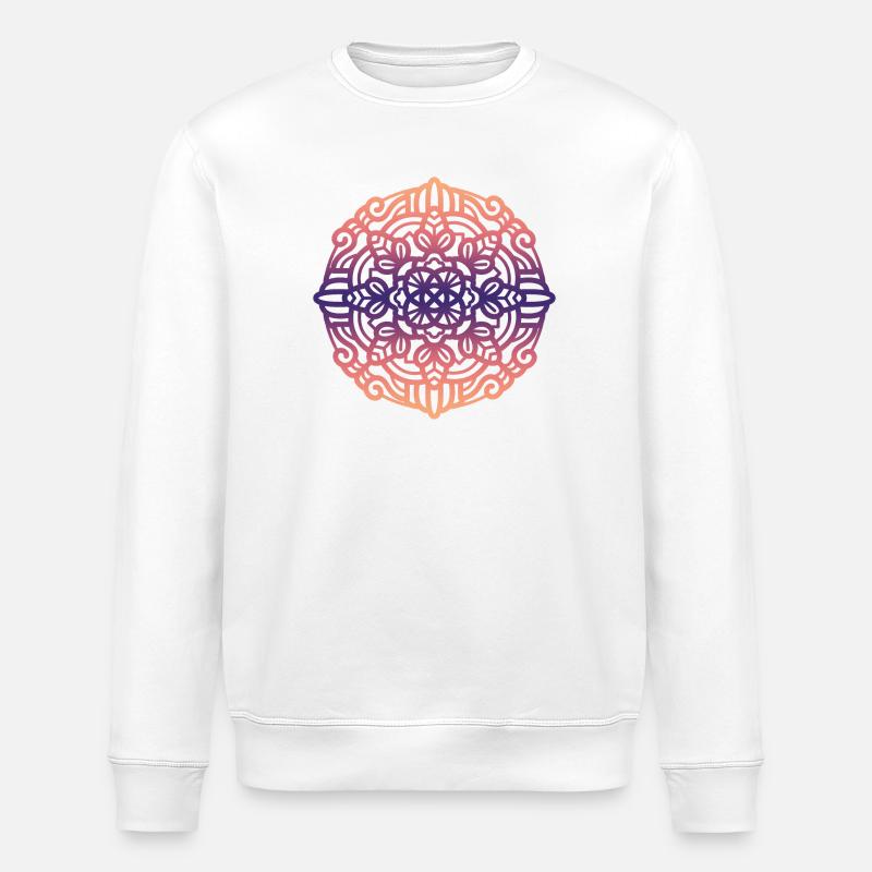 Mandala - Sweat bio ROLLER Stanley/Stella Unisexe - blanc