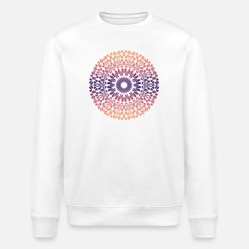 Mandala - Sweat bio ROLLER Stanley/Stella Unisexe - blanc