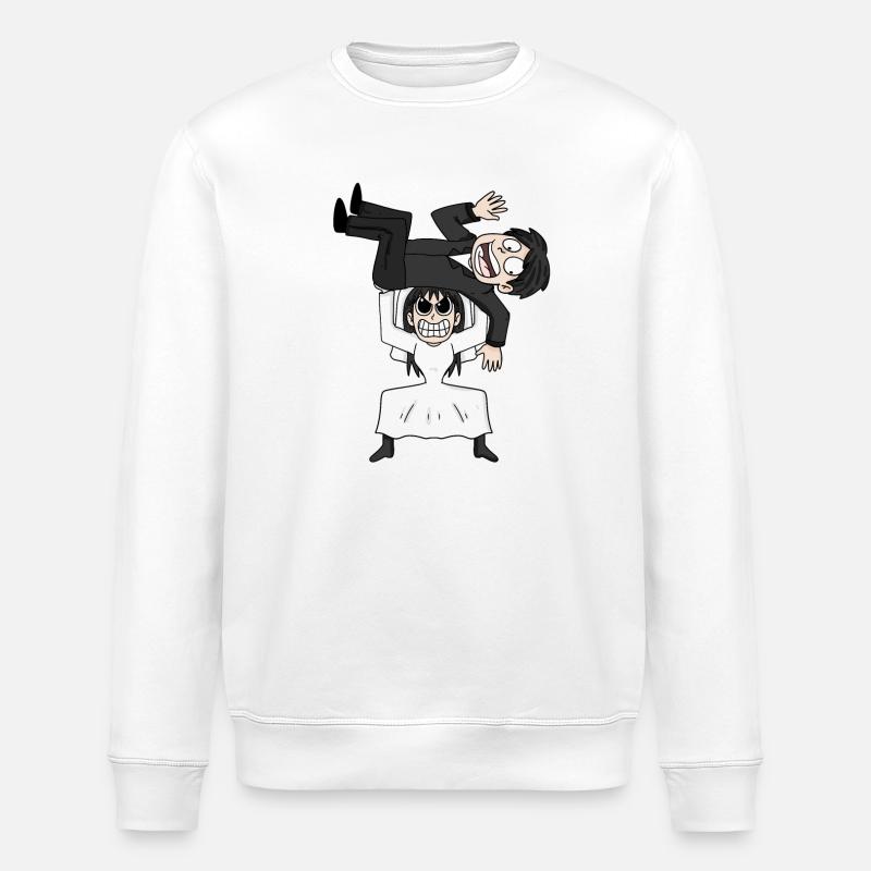 Heirat Meme Lustig - Stanley/Stella Unisex Bio-Sweatshirt ROLLER - Weiß
