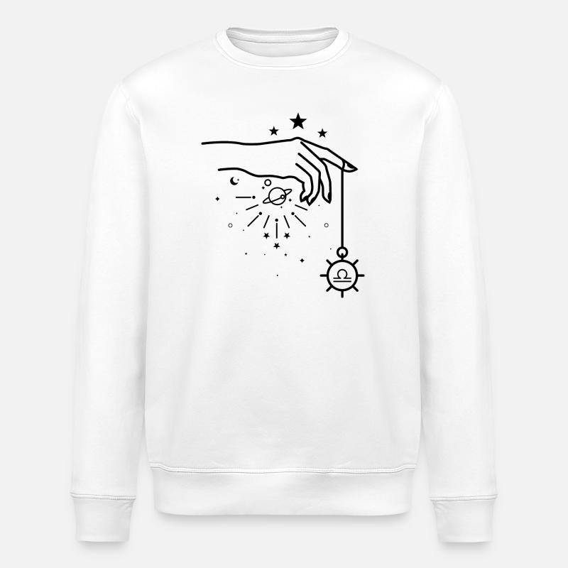 Astrologie du zodiaque Balance - Sweat bio ROLLER Stanley/Stella Unisexe - blanc