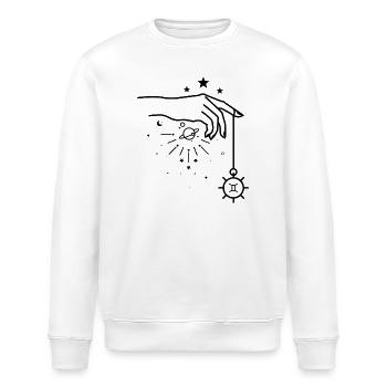 Warten auf Design-Upload - Stanley/Stella Unisex Bio-Sweatshirt ROLLER - Weiß - Vorne - Nik (191cm)