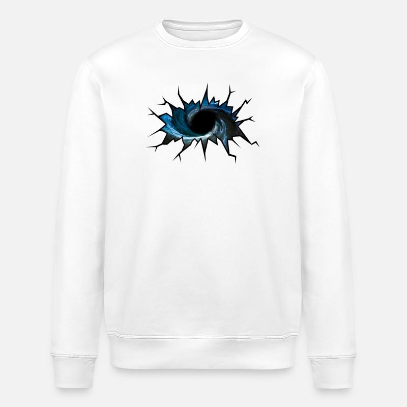 Trou noir - Sweat bio ROLLER Stanley/Stella Unisexe - blanc