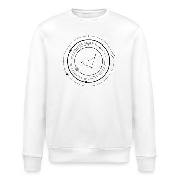 Night Spark Starburst Emblem - Stanley/Stella Unisex Bio-Sweatshirt ROLLER - Weiß - Vorne - Nik (191cm)