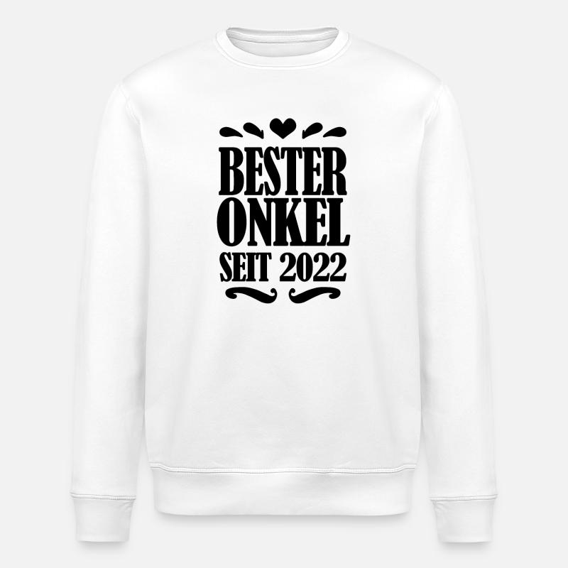 Bester Onkel seit 2022 - Stanley/Stella Unisex Bio-Sweatshirt ROLLER - Weiß