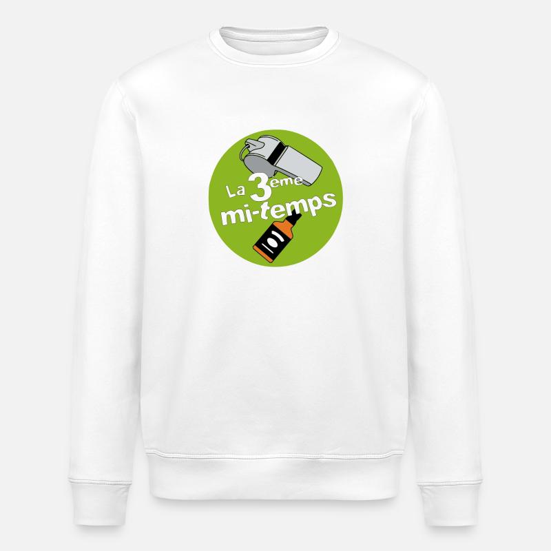 3 ème mi-temps - Sweat bio ROLLER Stanley/Stella Unisexe - blanc