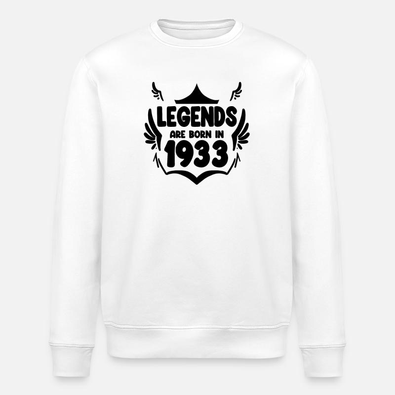 1933 - Stanley/Stella ROLLER Unisex Organic Sweatshirt - white