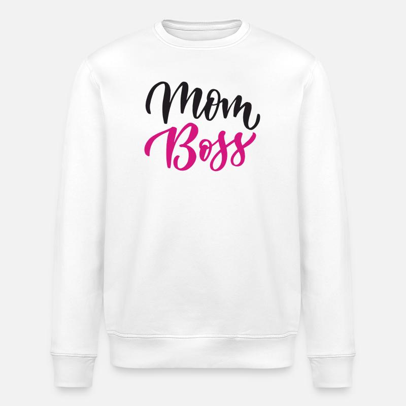 Mama Bos.s - Stanley/Stella Unisex Bio-Sweatshirt ROLLER - Weiß