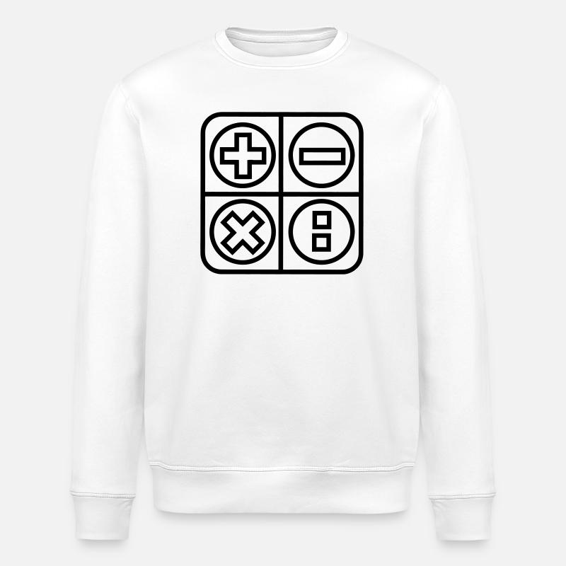 Berechnen Sie das Schattenbild des Logo-Emblems - Stanley/Stella Unisex Bio-Sweatshirt ROLLER - Weiß