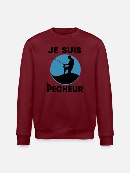 Je suis pêcheur - Sweat bio ROLLER Stanley/Stella Unisexe - blanc
