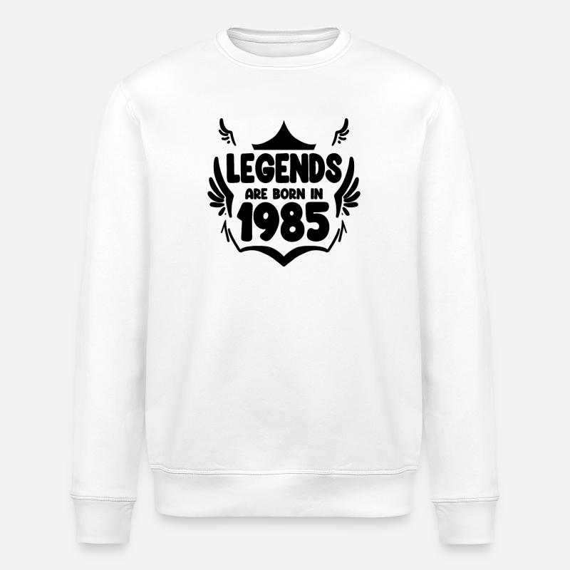 1985 - Né en 1985 - Sweat bio ROLLER Stanley/Stella Unisexe - blanc