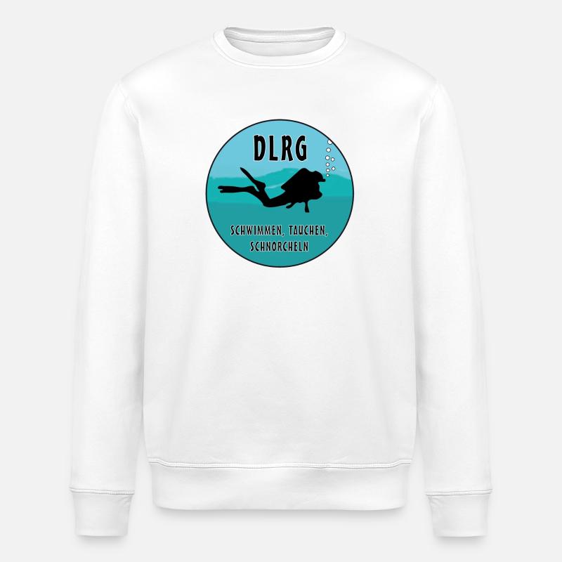 DLRG - Stanley/Stella Unisex Bio-Sweatshirt ROLLER - Weiß
