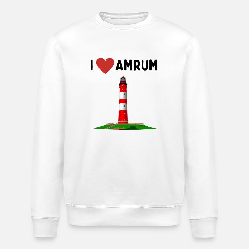 J’aime Amrum - Sweat bio ROLLER Stanley/Stella Unisexe - blanc