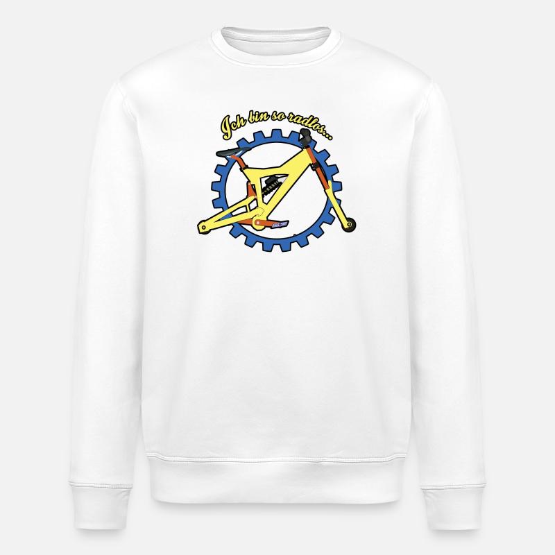 I'm so wheelless - Stanley/Stella ROLLER Unisex Organic Sweatshirt - white