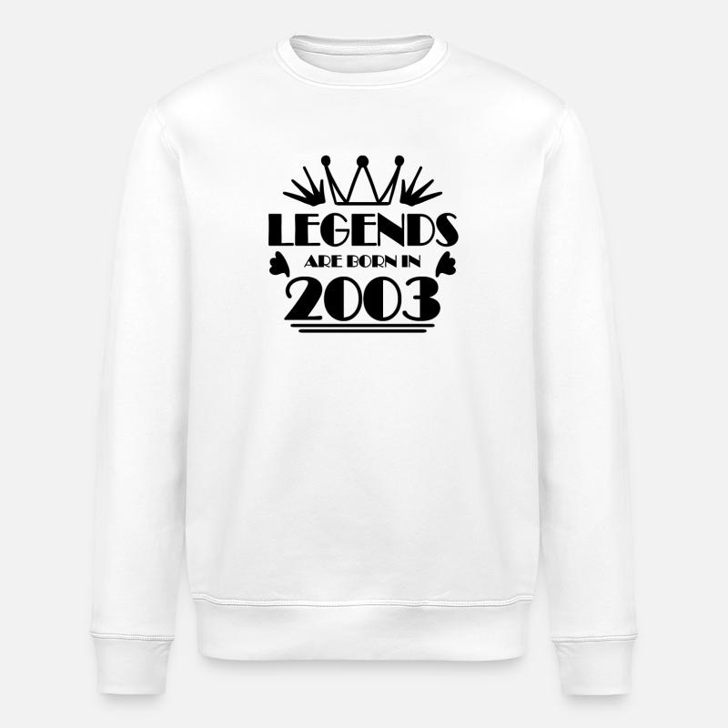 2003 - Jahrgang 2003 - Stanley/Stella Unisex Bio-Sweatshirt ROLLER - Weiß