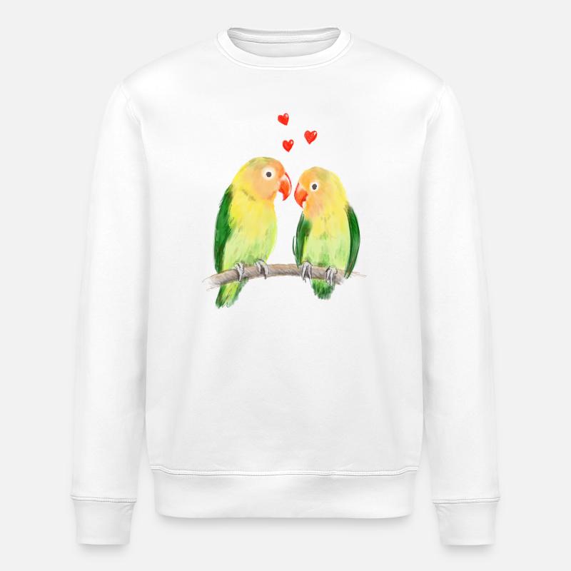 Tourtereaux - Sweat bio ROLLER Stanley/Stella Unisexe - blanc