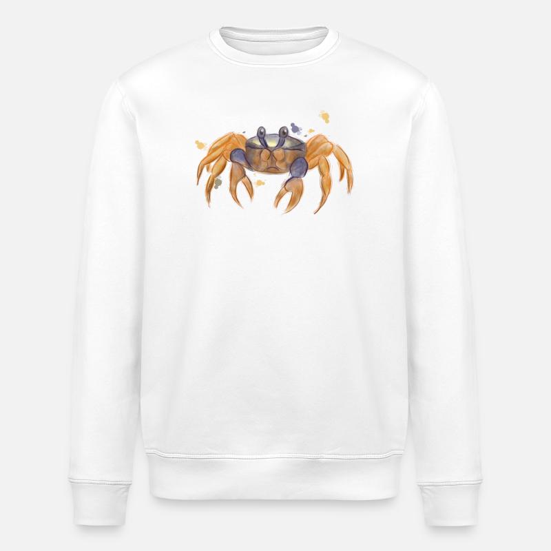 Crabe mignon - Sweat bio ROLLER Stanley/Stella Unisexe - blanc