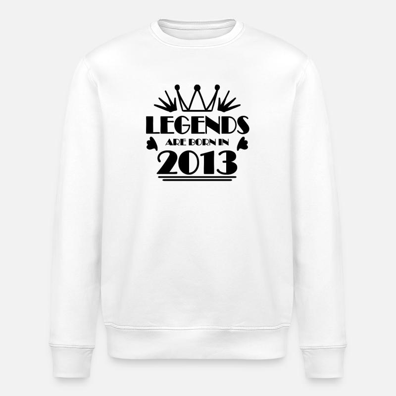 2013 - Class of 2013 - Stanley/Stella ROLLER Unisex Organic Sweatshirt - white