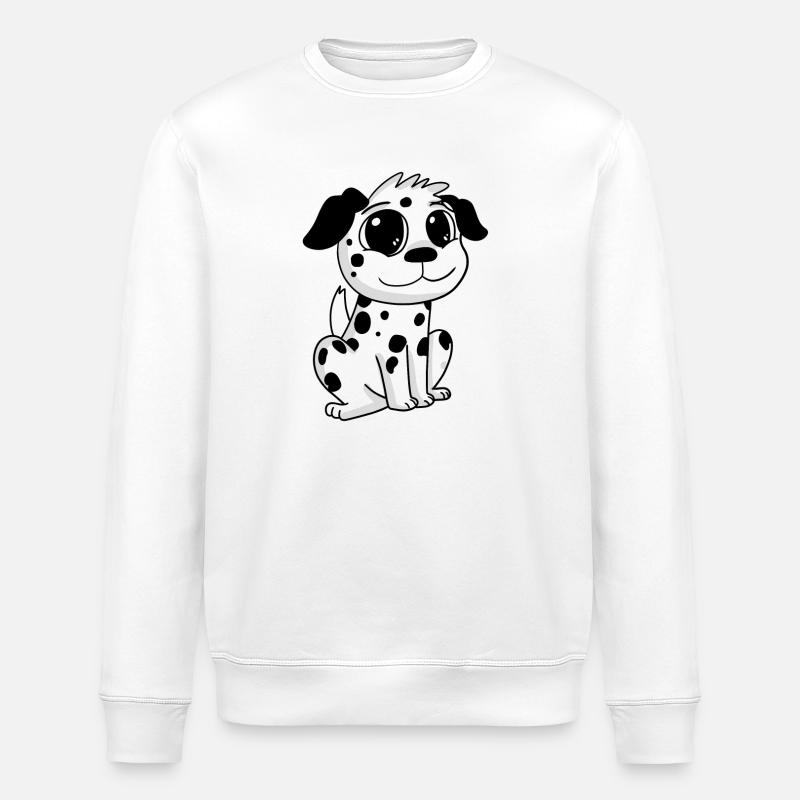 Dalmatiner Hund Hundebesitzer - Stanley/Stella Unisex Bio-Sweatshirt ROLLER - Weiß