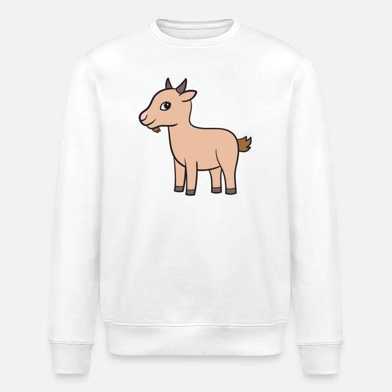 Goat Goat Geiss - Stanley/Stella ROLLER Unisex Organic Sweatshirt - white