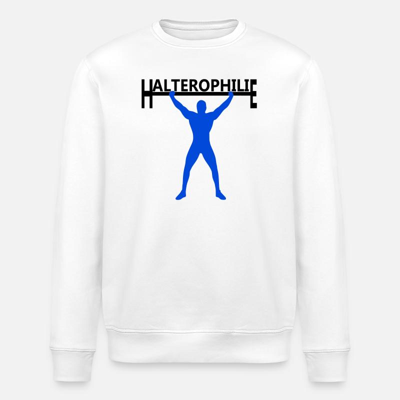 Haltérophilie - Sweat bio ROLLER Stanley/Stella Unisexe - blanc